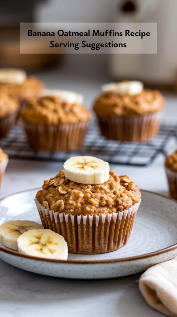 Banana Oatmeal Muffins Recipe Serving Suggestions